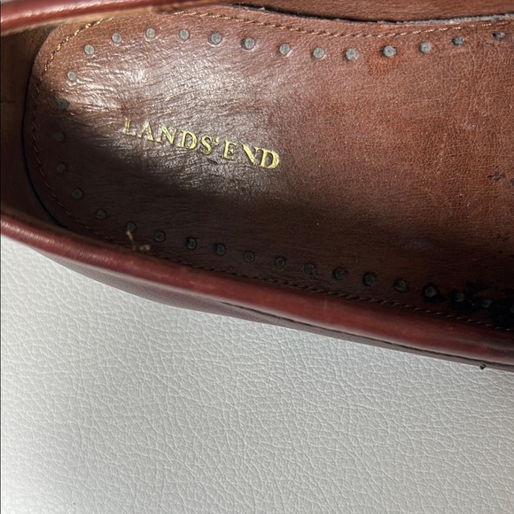 Land’s End Classic Brown Leather Loafers, size 9 main image 10